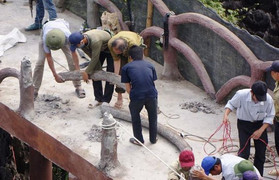 Cận cảnh tháo dỡ công trình trái phép xuyên vùng lõi danh thắng Tràng An