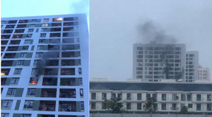 Cháy ngùn ngụt chung cư Parc Spring ở Sài Gòn, hàng trăm người mắc kẹt