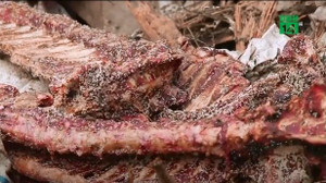 Video: Dọn 5 tấn nội tạng động vật lúc nhúc giòi vứt đầy đường ở Hà Nội