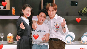 Trai lạ thân thiết với Nhã Phương và Trung Quân