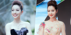 Jennifer Phạm thay hai bộ đầm trễ nải, xuyên thấu cực sexy