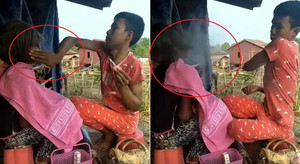 Phì cười clip thợ trang điểm tô son trát phấn như tát vào mặt khách