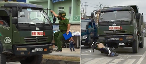 Tài xế xe tải tông xe CSGT: Công an Hải Phòng thông tin chính thức