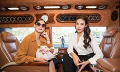 Lan Khuê ra sân bay đón Hoa hậu hoàn vũ 2015 Pia Wurtzbach