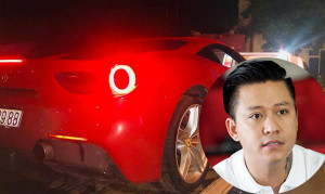 Tuấn Hưng lái siêu xe 16 tỷ gặp sự cố giữa đêm