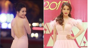 Sau scandal của Trường Giang, Nhã Phương khoe lưng trần tại giải Cánh diều vàng