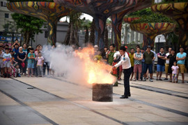 Tập huấn, đào tạo công tác phòng cháy chữa cháy cho cư dân tại khu đô thị TNR GoldMark City