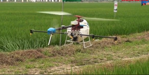 Xem máy bay không người lái phun thuốc sâu lần đầu tiên xuất hiện ở Viêt Nam