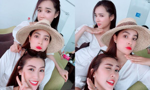 Mặc ồn ào của Trường Giang, Nhã Phương nhắng nhít bên cạnh Phạm Hương