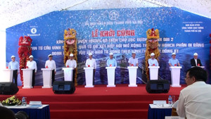 Bấm nút khởi công xây dựng đường vành đai 2 với số vốn gần 9.500 tỷ đồng