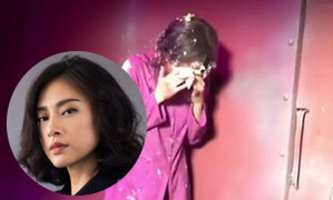 Ngô Thanh Vân bị cộng sự hại 'thê thảm', ném bánh kem vào người