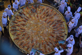 Chiêm ngưỡng chiếc bánh xèo lớn nhất Việt Nam có đường kính 3,68m