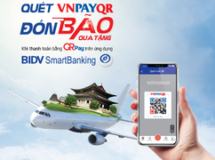 Quét QR Pay trên BIDV SmartBanking, đón bão quà tặng