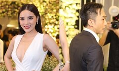 Kỳ Duyên diện váy xẻ sâu, cùng dàn sao Việt háo hức đến dự đám cưới Diệp Lâm Anh