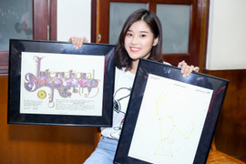 Hoàng Yến Chibi xúc động khi đươc fan từ Mỹ gửi tặng ngôi sao mang tên mình