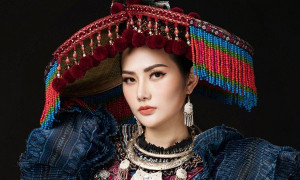 Không phải áo dài, đây là trang phục truyền thống của Diệu Linh tại ‘Nữ hoàng Du lịch quốc tế 2018’