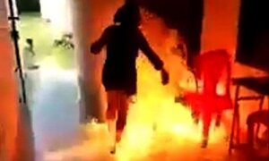 Người đàn ông 'điên tình', dùng xăng tưới lên chủ quán cà phê dọa giết