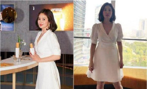 Song Hye Kyo lại bị đồn đang mang thai khi lộ vòng eo lớn bất thường
