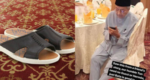 Thủ tướng Malaysia đi dép lê, săn hàng giảm giá cùng vợ gây bão mạng