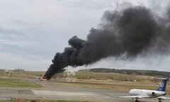 Video: Tiêm kích MiG-31 của Nga bốc cháy ngùn ngụt trên đường băng