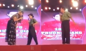 Bị ném chai ở hội chợ Quy Nhơn, Trường Giang cầu xin khán giả