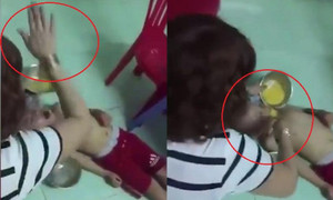 Clip: Bảo mẫu bóp đầu tát trẻ dã man khai gì?