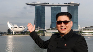 'Bản sao ông Kim Jong-un' gây bất ngờ khi xuất hiện ở Singapore