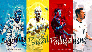 Poster tuyệt đẹp 32 đội bóng dự World Cup 2018