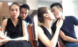 Cường Đô la công khai 'khóa môi' Đàm Thu Trang khi livestream
