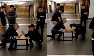 Lý Liên Kiệt vật tay đồng nghiệp: 'Nhìn tôi đã thành 70 tuổi chưa?'