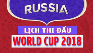 Lịch thi đấu World Cup 2018 tại Nga theo giờ Việt Nam hôm nay
