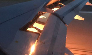 Video: Máy bay chở đội tuyển Ả Rập Xê Út bốc cháy dữ dội trên không