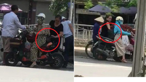 Clip vạch mặt nữ quái chuyên móc túi khách mua vải ở Ngã Tư Sở, Hà Nội