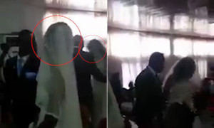 Clip: Người tình mặc váy cô dâu đến phá đám ngày vui của chú rể