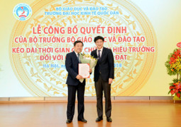 GS Trần Thọ Đạt được kéo dài thời gian giữ chức vụ hiệu trưởng ĐH Kinh tế Quốc dân