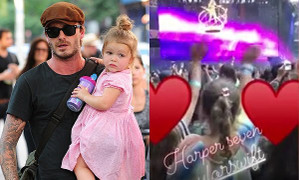 David Beckham đưa các con đến xem show Taylor Swift