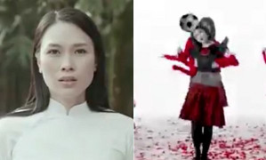 Cười muốn xỉu với clip 'chế' Cẩm Ly, Mỹ Tâm cùng tranh bóng giữa trận đấu gay cấn