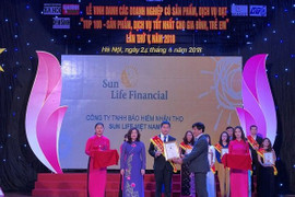 Sun Life Việt Nam lọt 'Top 100 – Sản phẩm, dịch vụ tốt nhất cho gia đình, trẻ em' năm 2018