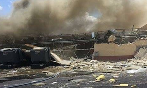 Hiện trường nổ bệnh viện ở Mỹ, nhiều người bị thương