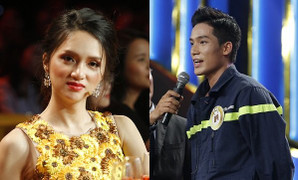 Hoa hậu Hương Giang liên tục ‘thả thính’ trai đẹp trên sân khấu