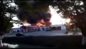 Video: Cháy dữ dội, nhà ga phát nổ rung chuyển cả một vùng ở Nga