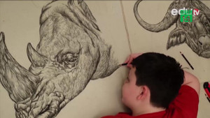 Thần đồng có trí nhớ siêu phàm, vẽ động vật hoàn hảo đến từng chi tiết