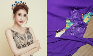 Trang phục dân tộc của Chi Nguyễn bị cắt nát trước thềm chung kết ‘Hoa hậu Châu Á Thế giới 2018’