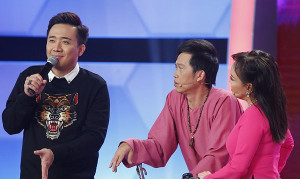 Trấn Thành bị Hoài Linh - Việt Hương ‘chỉnh’ vì gọi khách mời là gia cầm