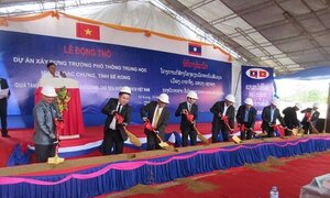 BIDV tài trợ xây dựng trường Phổ thông Trung học Dakcheung tại tỉnh Sekong, CHDCND Lào