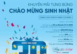 Cơ hội trúng 3 xe ô tô Mazda CX5 khi giao dịch với VietinBank