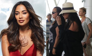 Ngôi sao Nicole Scherzinger xuất hiện chóng vánh, né tránh đám đông tại sân bay Đà Nẵng