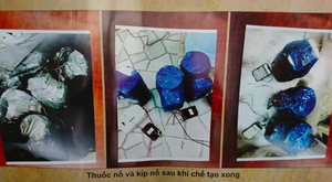 Cận cảnh khối thuốc nổ khủng trong âm mưu ném vào trụ sở công an, nhà riêng của lãnh đạo TP.HCM
