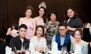 Dàn nghệ sĩ đến chúc mừng Hoa hậu Dương Thùy Linh