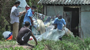 Phát hiện một xác chết đang phân hủy trong lu tại Trà Vinh